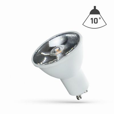 Żarówka LED z soczewką GU10 6W 10st zimna biel  WOJ+14105 Spectrum Led (WOJ+14105)